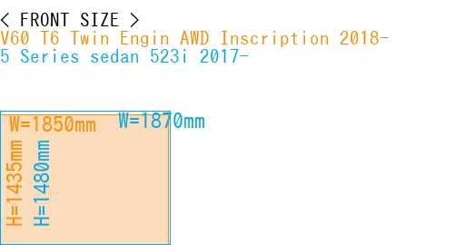 #V60 T6 Twin Engin AWD Inscription 2018- + 5 Series sedan 523i 2017-